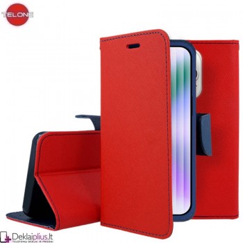 Telone dėklas su skyreliais - raudonas (Apple Iphone 15 Plus)